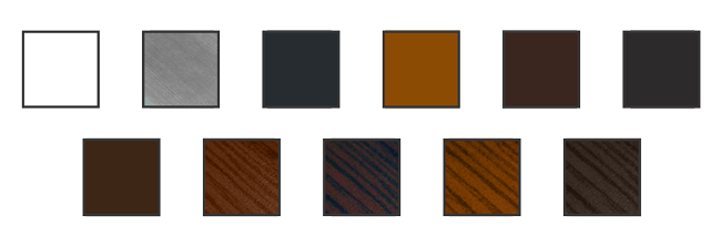 Paleta kolorów profili Aluprof A4 do moskitier drzwiowych