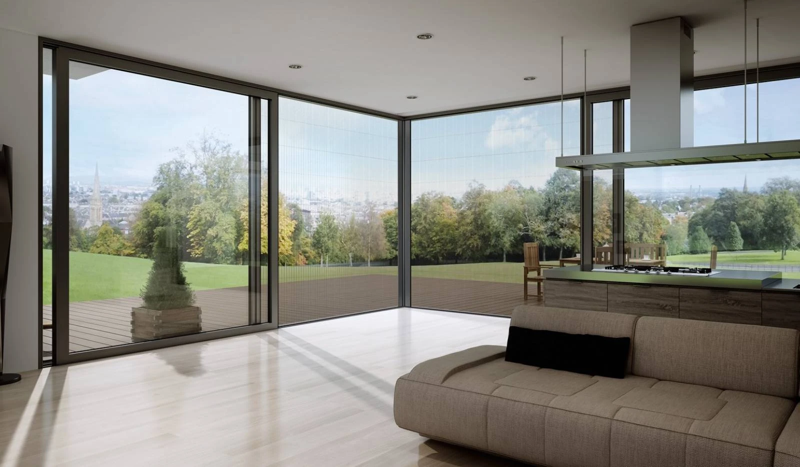 Aluprof MPH HARMONY DUAL — narożnik wewnętrzny dwuskrzydłowy